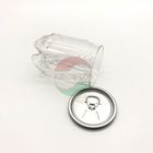 boîtes en plastique transparentes de boisson non alcoolisée du cylindre 250ml avec GV FDA QS de couvercle
