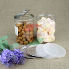 FDA SGS Clear Plastic Cylinder  Round Shape Candy PET Can Air - Proof