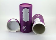 Le papier d'emballage cylindrique pourpre élégant met en boîte l'emballage pour l'empaquetage de thé/nourriture/cosmétiques