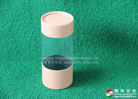 Tube adapté aux besoins du client de papier de couleur de CMYK empaquetant le récipient cosmétique de papier mat de stratification avec la fenêtre de PVC
