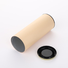 Emballage rond de tube de cylindre fait sur commande composé de papier de boîtes d'estampillage d'or avec le couvercle