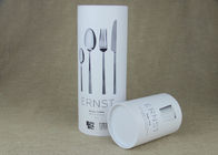 Couvercle en plastique mobile adapté aux besoins du client CMYK imprimant l'emballage de tube de papier d'emballage, boîtes de papier de vaisselle