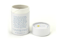 Empaquetage blanc de tube de papier de cylindre qui respecte l'environnement pour des cosmétiques/cadeau