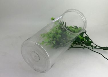1000 Ml Aluminium Lid Clear Plastic Easy Open Jar Thin Long Tube For Seaweed