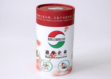 Light weight Round Cardboard storage cylinder Tubes Food Packaging , paper tea cans