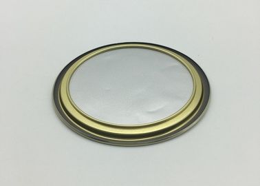 Customized Logo Aluminium Gold Foil Lid For Coffee Powder Not Easy To Cut Hands
