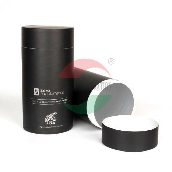 Tube de papier noir de haute qualité écologique d'aperçu gratuit de vente directe d'usine d'OEM meilleur