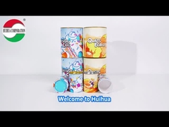 Tubes en papier de crème glacée avec couvercle métallique étanche