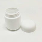 2oz White Cylinder Jar HDPE Child Proof 3.5g Flower Smell Proof Screw Jar