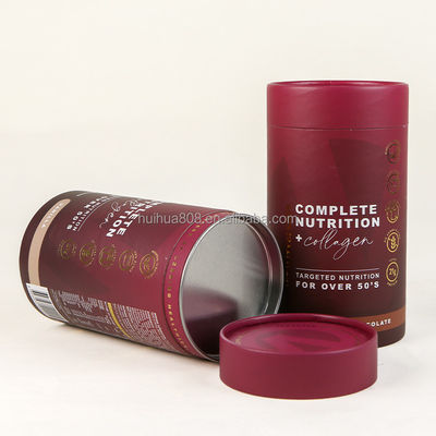 Food Grade Tea Paper Jar Customized Craft Paper Bio-degradable Cylinder Carton Packaging Tube Sealed Moisture-proof Chewing Gum