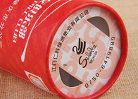 Emballage de tube adapté aux besoins du client par rouge de papier d'imprimerie de label pour des arts et des cadeaux