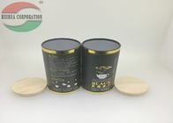 Doublure adaptée aux besoins du client d'aluminium de boîte de tube de carton de papier d'emballage de thé avec le couvercle de liège
