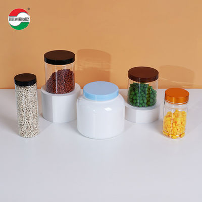 High Transparent Airting Plastic Can with Screw Top for Nuts Peanuts