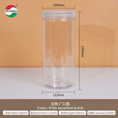 Food Grade PET Plastic Jar with Screw Cap for Milk Powder Dried Fruit Candy Snack Storage Direct Plastic Bottles Factory