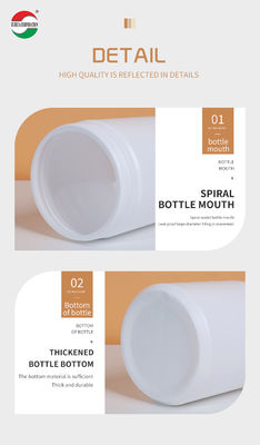 1250ML Recyclable And Damp-Proof Clear Plastic Cylinder For HDPE Bottle Health Nutritional Products HMD1250-96