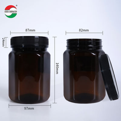 Custom PET Honey Jar 250g 500g 1000g Clear Food Grade