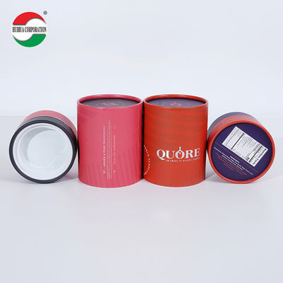 OEM Customized UV CMYK Gold Stamping Printing Paper Tube with EVA Foam Paper Can Packaging for Essential Oil Bottle