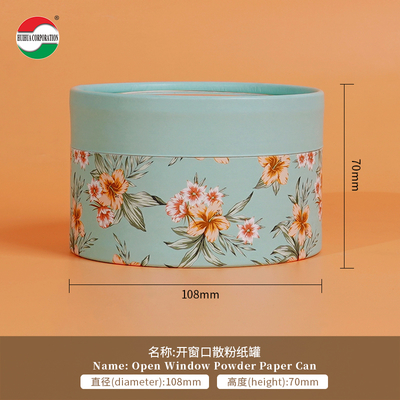 Made in China Guangzhou Factory OEM Eco-Friendly Custom Cosmetic Cardboard Cylinder Kraft Round Paper Tube Packaging For Powder