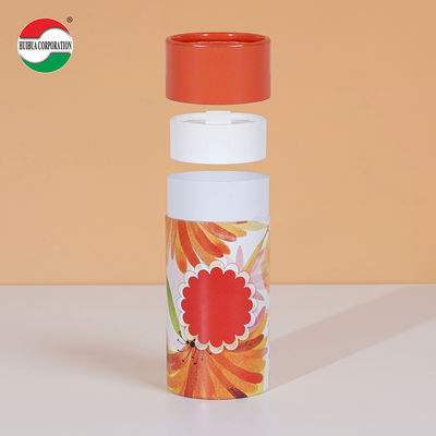 Custom Printed Kraft Cardboard Spice Paper Tube For Loose Powder Packaging Eco Friendly Cylinder