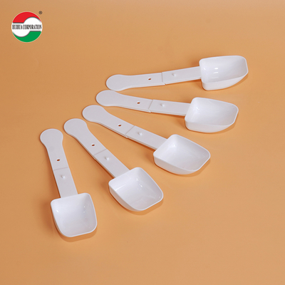Wholesale Foldable White PP 10ML Solid State Dual-Use Food Grade Plastic Scoop Measuring Scoop
