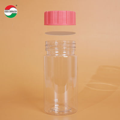 Wholesale Recycled Clear PET Plastic Jar with Screw Lids Cylinder Bottle  for Snack Cookie Candy Nut Storage
