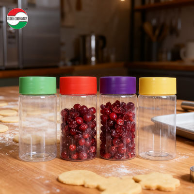 Food Grade PET Plastic Jars and Bottles with Lids High Quality Storage Containers for Candy Snacks Spices