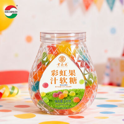 670ML Custom Size PET Plastic Food Grade Jar Transparent Plastic Cans Packaging With Lids