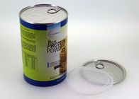 Petit emballage de tube de papier de poudre de catégorie comestible, extrémité ouverte facile en aluminium