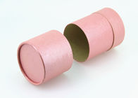 Boîte métallique réutilisable rose adaptée aux besoins du client d'emballage de tube de papier de thé avec GV FDA