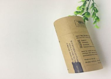 Custom Printed Cylinder Cardboard Food Grade Round Shape Kraft Container Craft Compostable Coffee Tea Paper Tube Packaging
