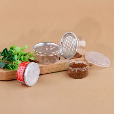 Good Airtight 100ml 120ml Small Capacity Plastic Can for Oil Spice Powder Easy Take Plastic Jar Clear Plastic Cylinder