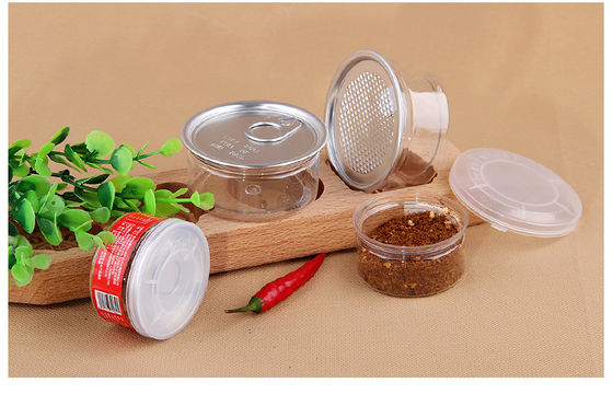 Good Airtight 100ml 120ml Small Capacity Plastic Can for Oil Spice Powder Easy Take Plastic Jar Clear Plastic Cylinder