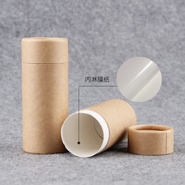 China Factory Made in China OEM Customized High Quality Kraft Paper Tube Push Up with PE inner Paper Can for Lipstick Deodorant