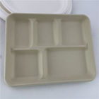 La vaisselle biodégradable de plat de pâte à papier de bagasse de canne à sucre de vaisselle place