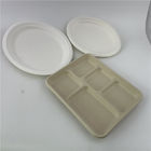 La vaisselle biodégradable de plat de pâte à papier de bagasse de canne à sucre de vaisselle place