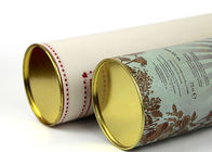 Tube de papier réutilisé de vin empaquetant la copie de luxe ronde imperméable