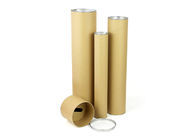 Tube de papier réutilisé de vin empaquetant la copie de luxe ronde imperméable