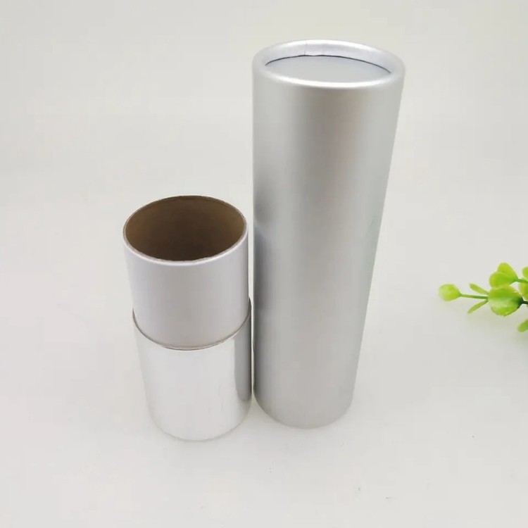 Tube de noyau cosmétique de papier argenté de papier d'emballage d'emballage de tube de cylindre biodégradable