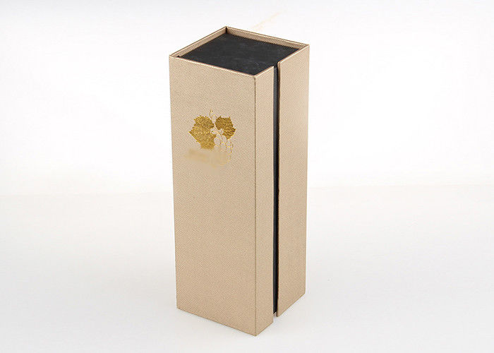 Boîte-cadeau de papier d'emballage réutilisés par stratification magnétique de fermeture pour le vin en verre