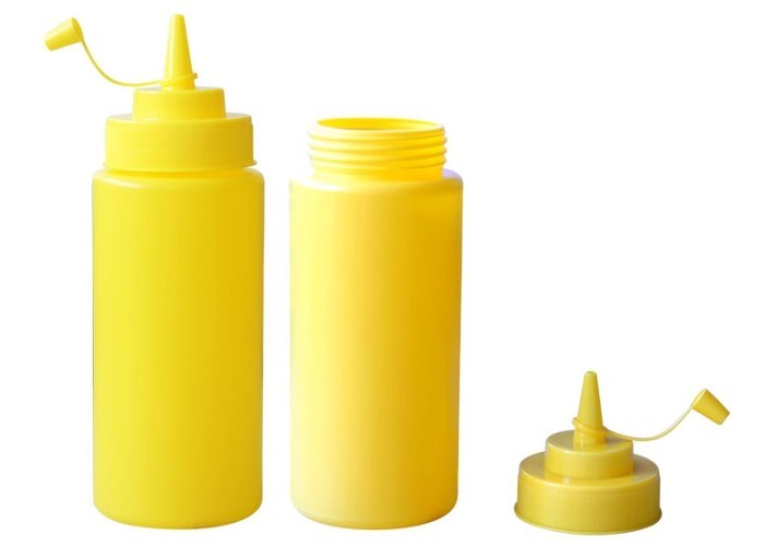 Bouteilles en plastique de sauce à produits de pp