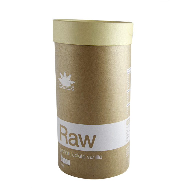 Emballage réutilisé de tube de papier de carton de Brown pour le cadeau, le T-shirt et le thé