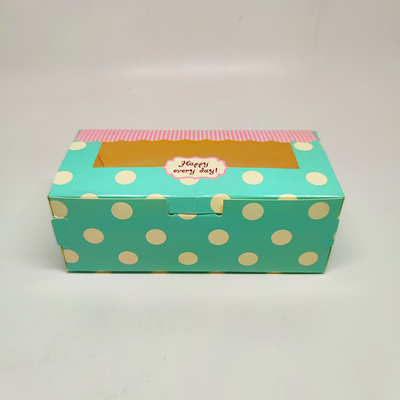 CMYK a réutilisé la poignée de catégorie comestible de boîte-cadeau de papier le carton que fait sur commande emportent la boîte de gâteau