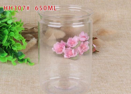 l'ANIMAL FAMILIER facile de l'extrémité 650ml ouverte peut l'air de boîte métallique - preuve pour la nourriture sèche transparente