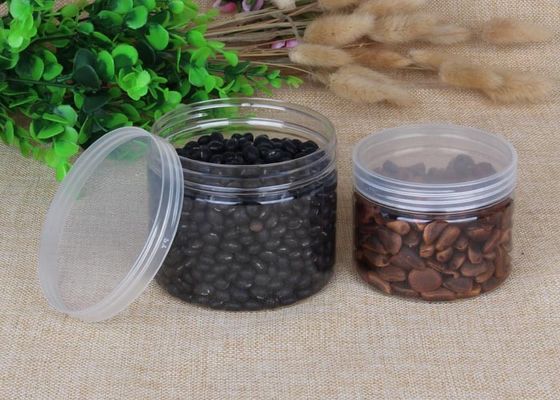 le cylindre épais de conditionnement en plastique d'aliment pour animaux familiers de 480ml Transparnt met en boîte l'OEM