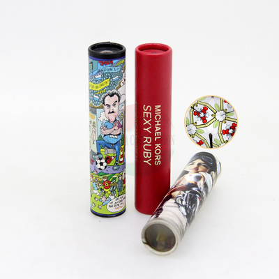 Luxury Round Custom Size Paper Tube Packaging for Essential Oils and Cosmetic Bottles