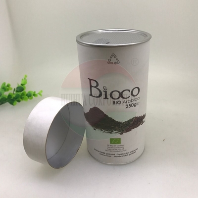 Damp - Proof Paper Tube Tea Packaging Recycled Food Grade Coffee Kraft Tube Cylinder Box
