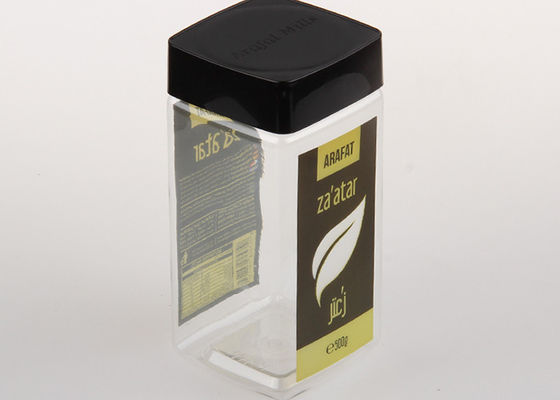 Pp couvrent les récipients d'entreposage transparents clairs de thé/café des pots 880ml d'animal familier