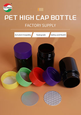 China Factory OEM Customized Lucifugal Stronge PET Plastic Can for Candies Soft Sweets