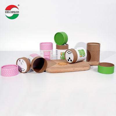 Bouteille de bouteille pour bouteille de sel et d'épices Biodégradable Matériau Kraft Cosmétiques Emballage Parfum alimentaire Emballage en tube