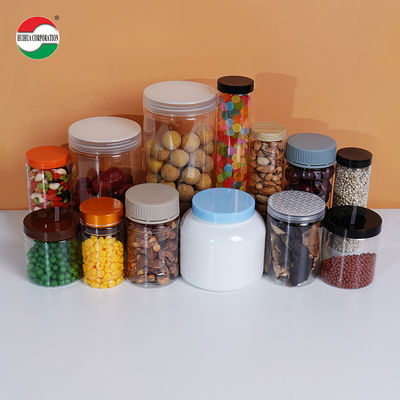 Food Grade PET Plastic Jar with Screw Cap for Milk Powder Dried Fruit Candy Snack Storage Direct Plastic Bottles Factory